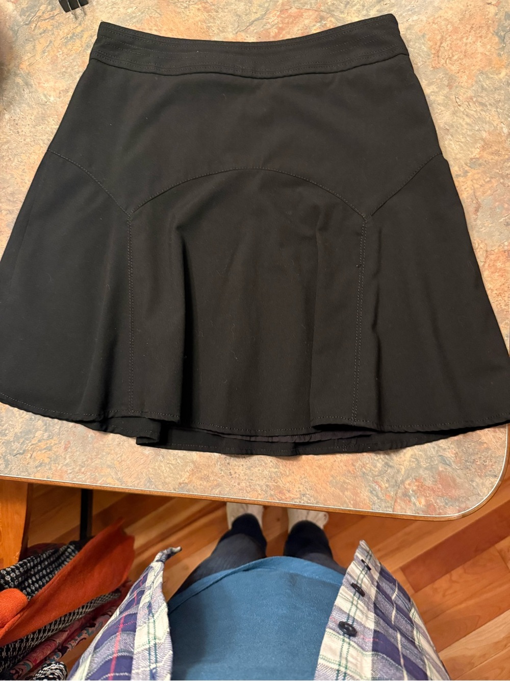 White House Black Market Black Circle Skirt